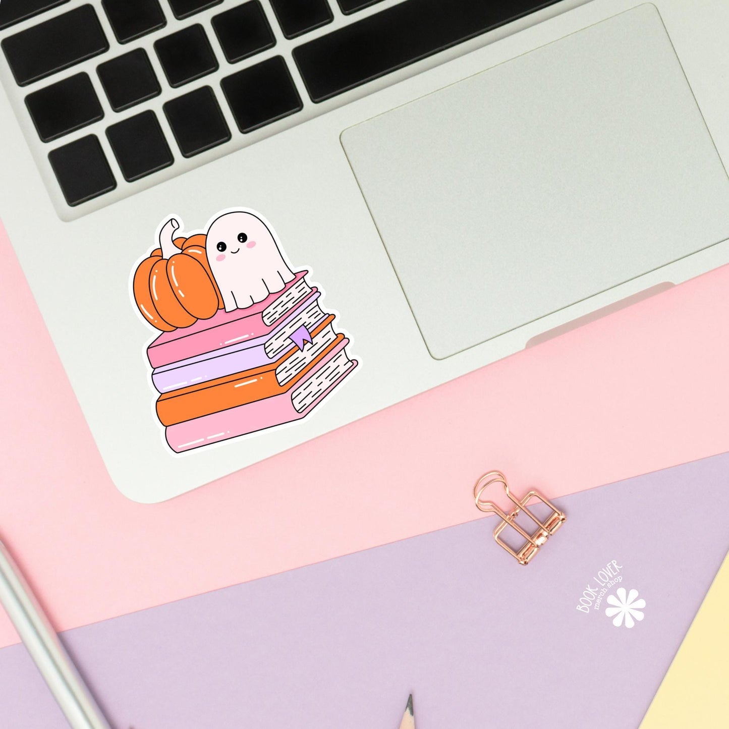 Halloween Books Stack Stickers / Bookish Stickers / Book Lover Gift / Bookish Merch / Kindle Sticker / Smut Reader / Reading Lover