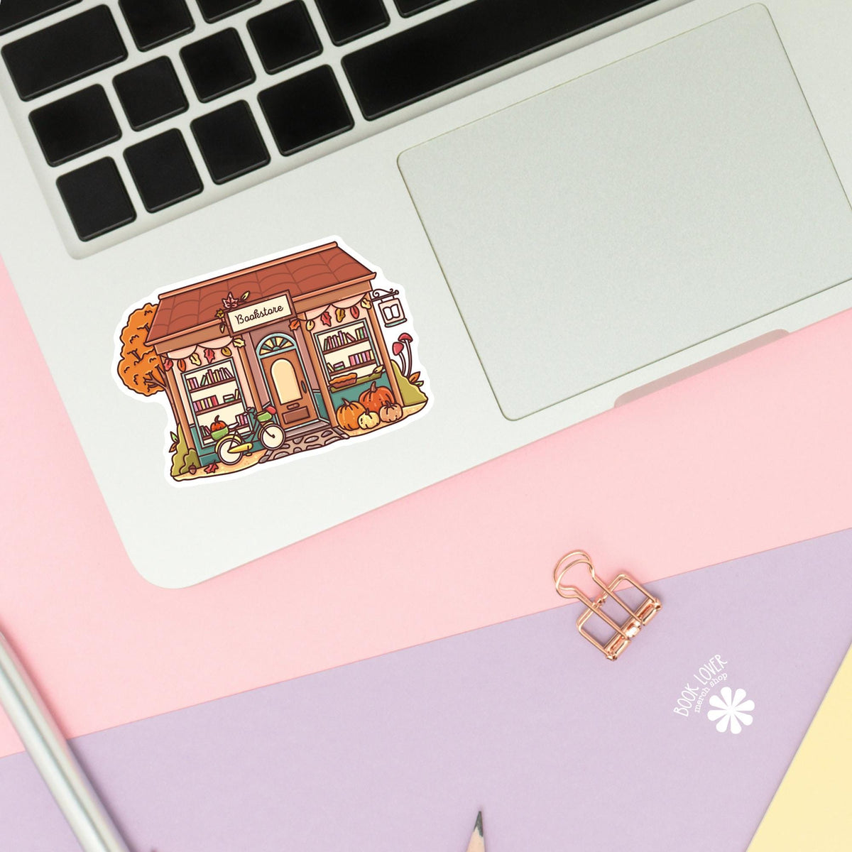 Autumn Bookstore Sticker / Bookish Sticker / Book Lover Gift / Funny Reader Gift / Cozy Reader / Fall Reading Gift / Bookstore Lover