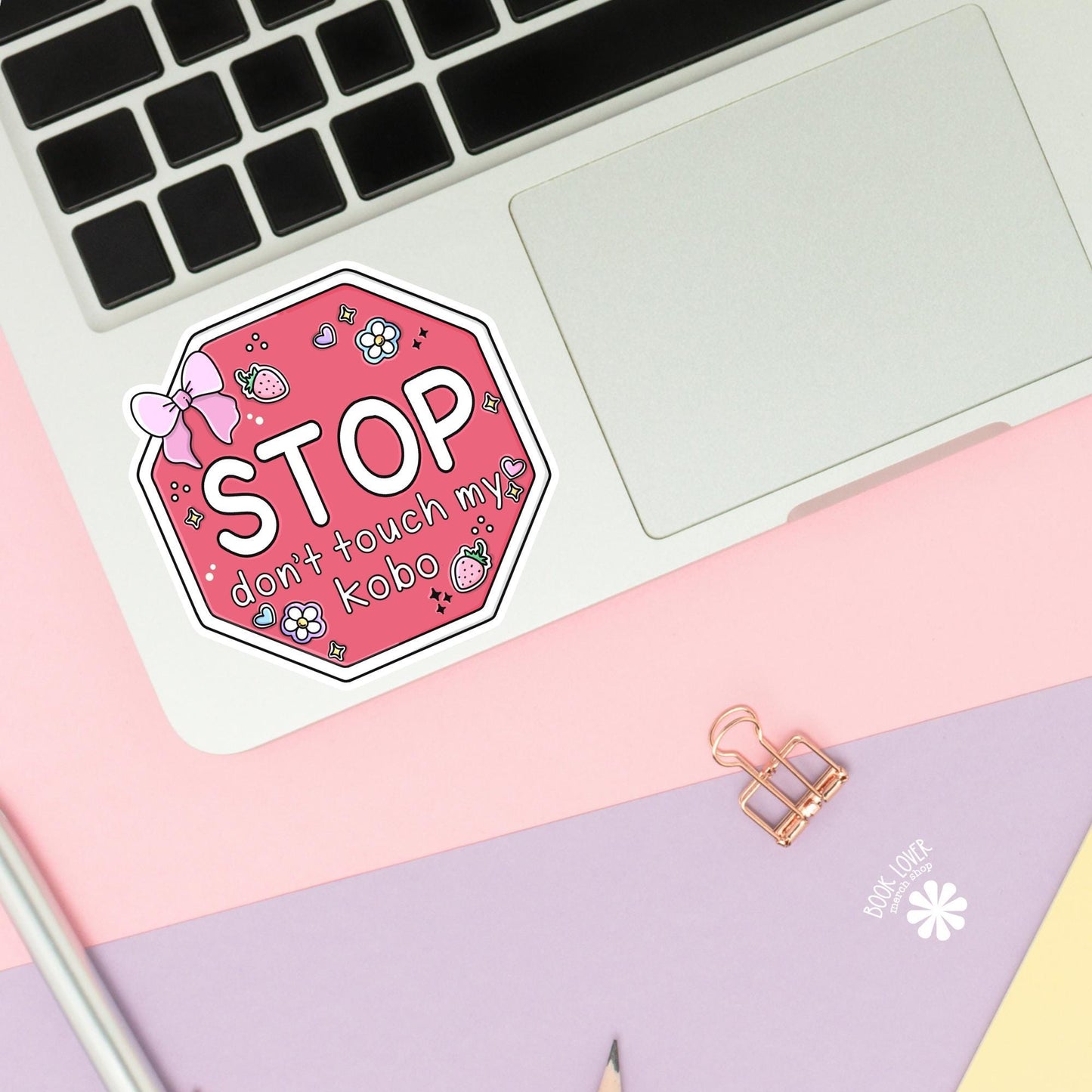 Stop Dont Touch My Kobo Stickers / Bookish Stickers / Book Lover Gift / Bookish Merch / Smut Reader / Reading Lover / E-Reader