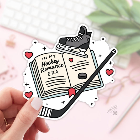 In My Hockey Romance Era Stickers / Bookish Stickers / Book Lover Gift / Bookish Merch / Kindle Sticker / Smut Reader / Reading Lover