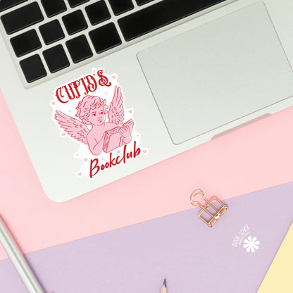 Cupid's Bookclub Stickers / Bookish Stickers / Book Lover Gift / Bookish Merch / Kindle Sticker / Smut Reader / Reading Lover / E-Reader