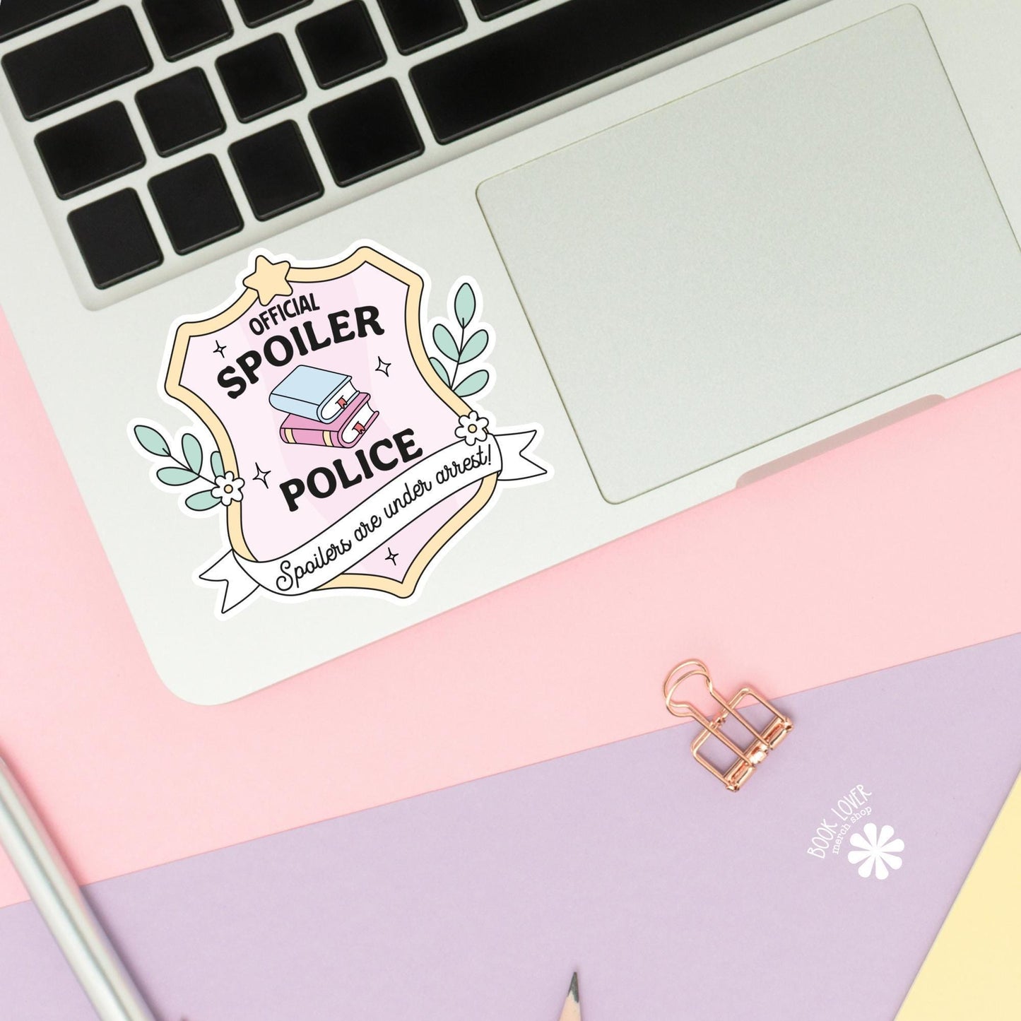 Official Spoiler Police Stickers / Bookish Stickers / Book Lover Gift / Bookish Merch / Kindle Sticker / Smut Reader / Reading Lover
