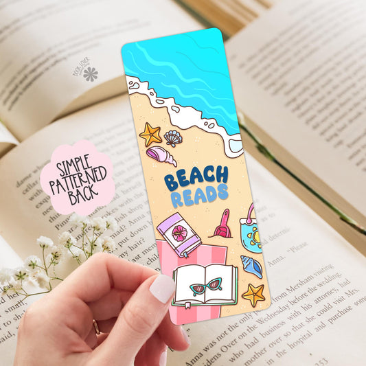 Beach Reads Bookmark / Summer Bookish Bookmark / Book Lover Gift / Bookish Merch / Reading Lover