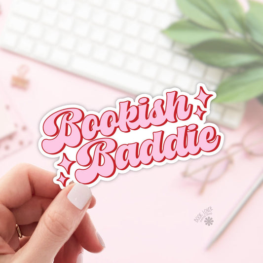 Bookish Baddie Sticker / Bookish Stickers / Book Lover Gift / Bookish Merch / Kindle Sticker / Smut Reader / Reading Lover / E-Reader