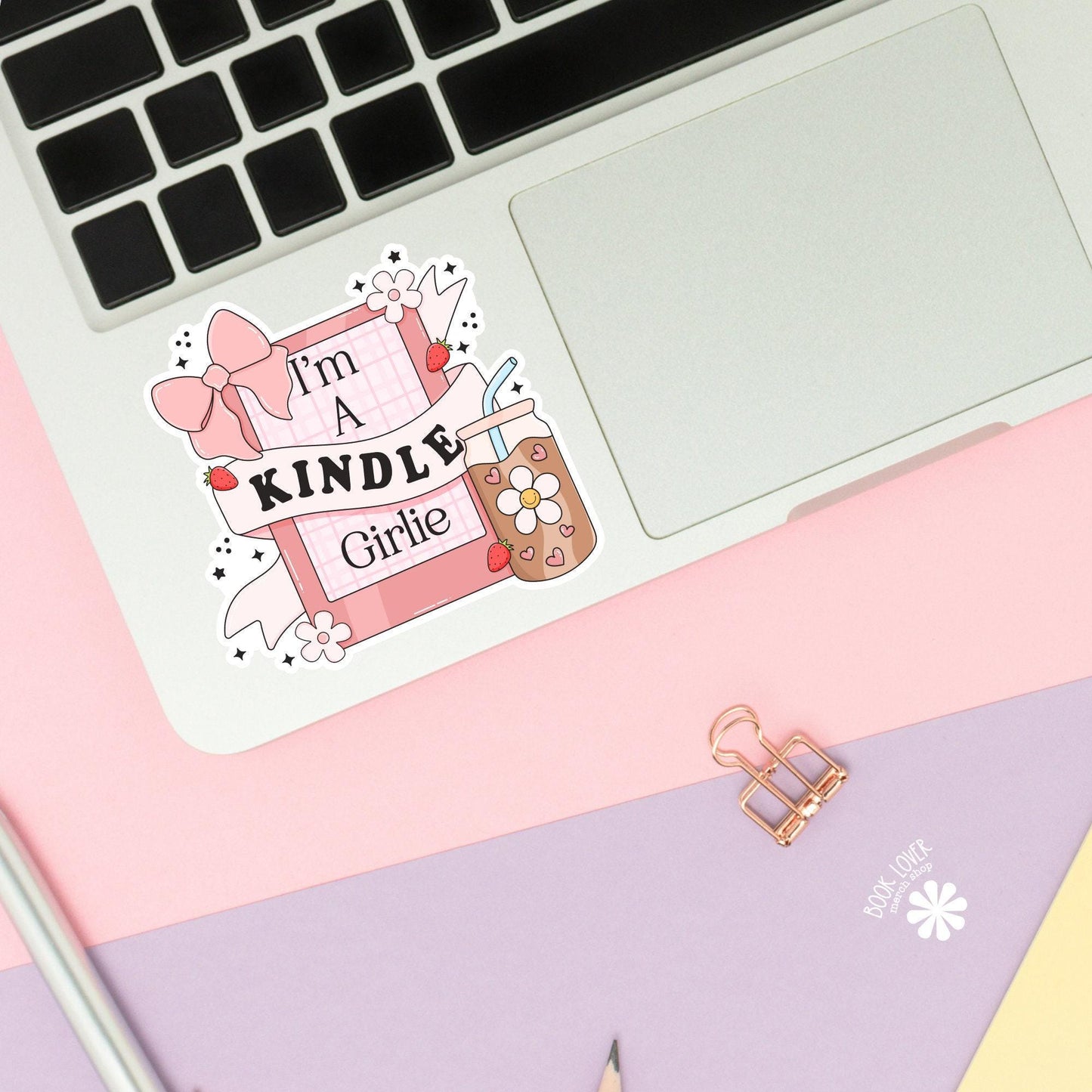 I'm a Kindle Girlie Stickers / Bookish Stickers / Book Lover Gift / Bookish Merch / Kindle Sticker / Smut Reader / Reading Lover