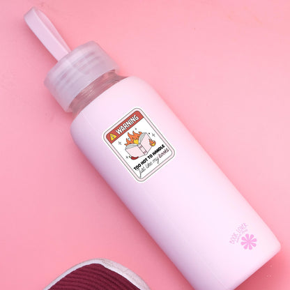 Warning Too Hot To Handle Stickers / Bookish Stickers / Book Lover Gift / Bookish Merch / Kindle Sticker / Smut Reader / Reading Lover