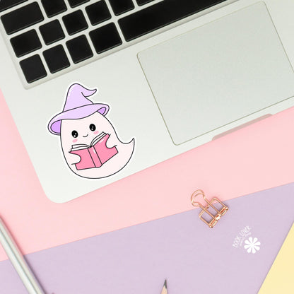 Reading Ghost Stickers / Bookish Stickers / Book Lover Gift / Bookish Merch / Kindle Sticker / Smut Reader / Reading Lover / E-Reader