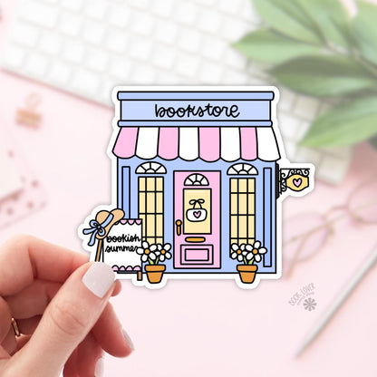 Summer Bookstore Stickers / Bookish Stickers / Book Lover Gift / Bookish Merch / Kindle Sticker / Romance Reader / Reading Lover / E-Reader