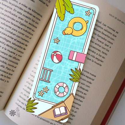 Pool Reads Bookmark / Summer Bookish Bookmark / Book Lover Gift / Bookish Merch / Reading Lover