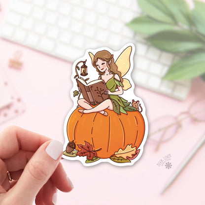 Autumn Fairy Tale Sticker / Bookish Sticker / Book Lover Gift / Funny Reader Gift / Cozy Reader / Fantasy Book Lover / Dark Fairy Tale