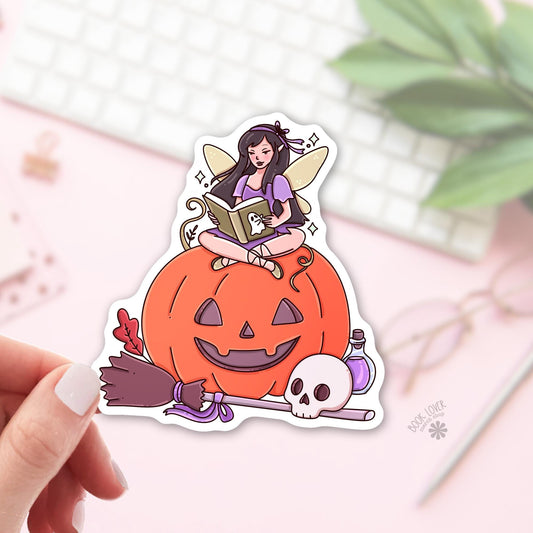 Halloween Fairy Tale Sticker / Bookish Sticker / Book Lover Gift / Funny Reader Gift / Dark Fairy Tale / Spooky Reader / Fantasy Book Lover
