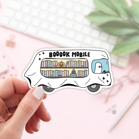 Book Mobile Library Stickers / Bookish Bookstore Stickers / Book Lover Gift / Bookish Merch / Kindle Sticker / Reading Lover / E-Reader