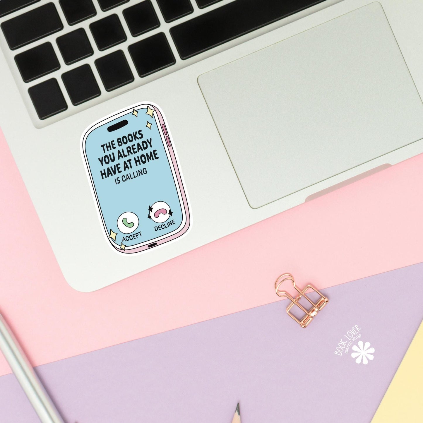 The Books You Already Have At Home Is Calling Stickers / Bookish Stickers / Book Lover Gift / Bookish Merch / Kindle Sticker / Smut Reader