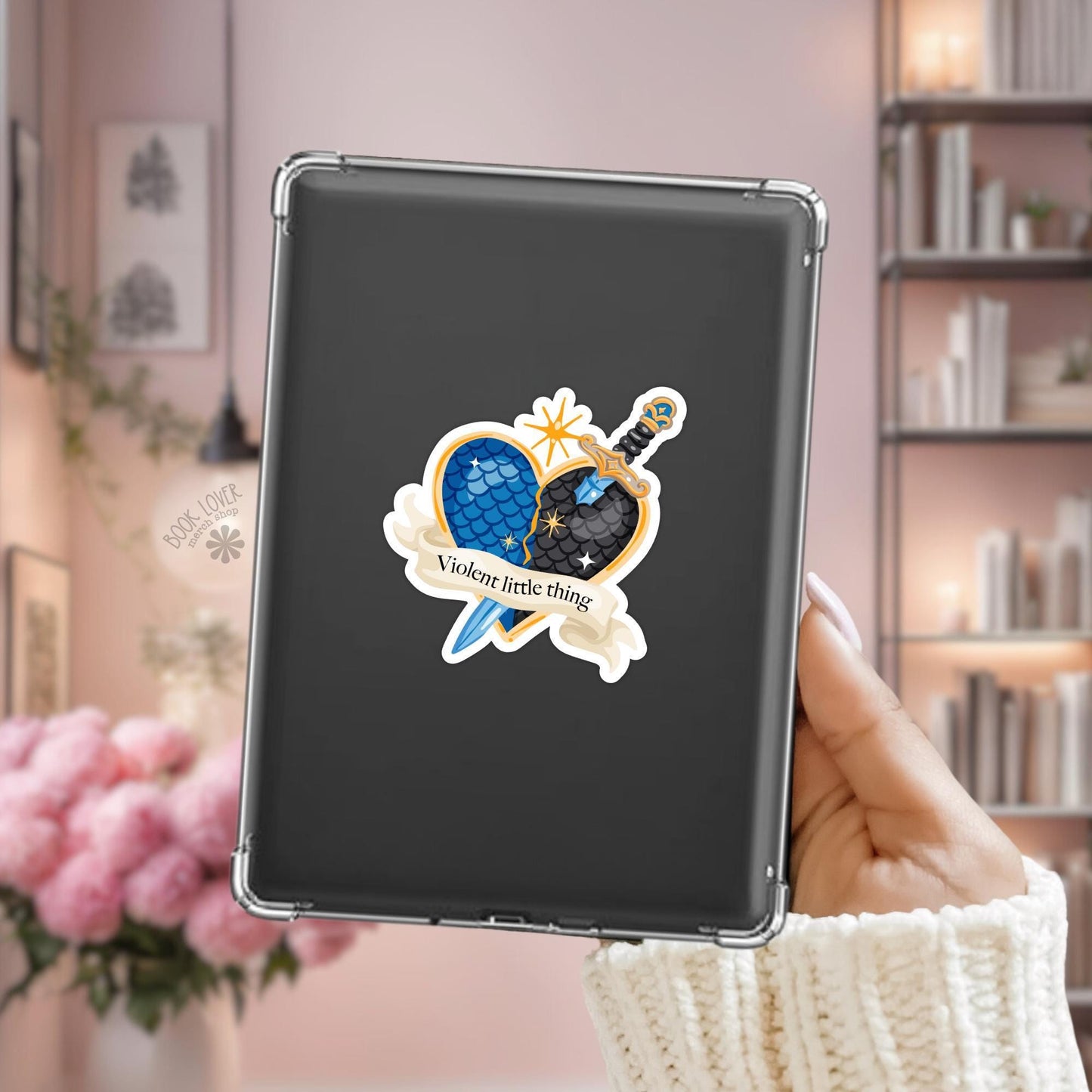 Violent Little Thing Stickers / Bookish Stickers / Book Lover Gift / Bookish Merch / Kindle Sticker / Reader / Reading Lover / E-Reader