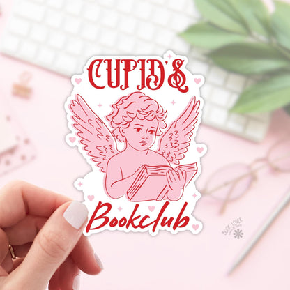 Cupid's Bookclub Stickers / Bookish Stickers / Book Lover Gift / Bookish Merch / Kindle Sticker / Smut Reader / Reading Lover / E-Reader