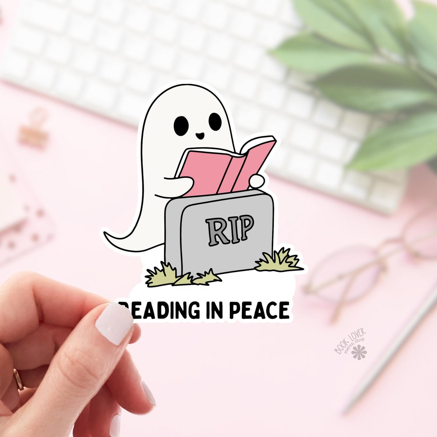 Reading In Peace Stickers / Bookish Stickers / Book Lover Gift / Bookish Merch / Kindle Sticker / Smut Reader / Reading Lover / E-Reader