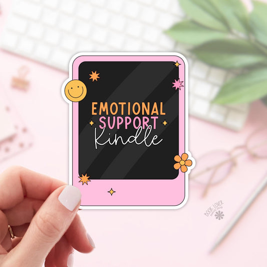 Emotional Support Kindle Stickers / Bookish Stickers / Book Lover Gift / Bookish Merch / Smut Reader / Reading Lover / E-Reader