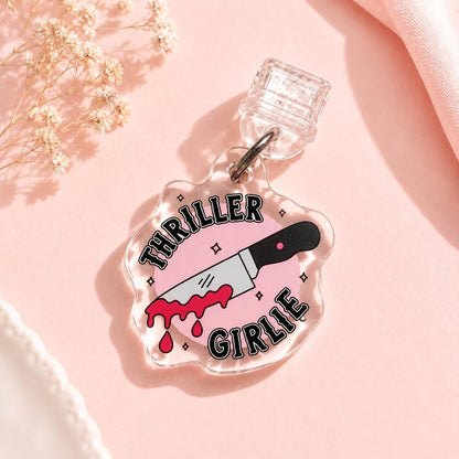 Thriller Girlie USB C dust plug, Kindle charm