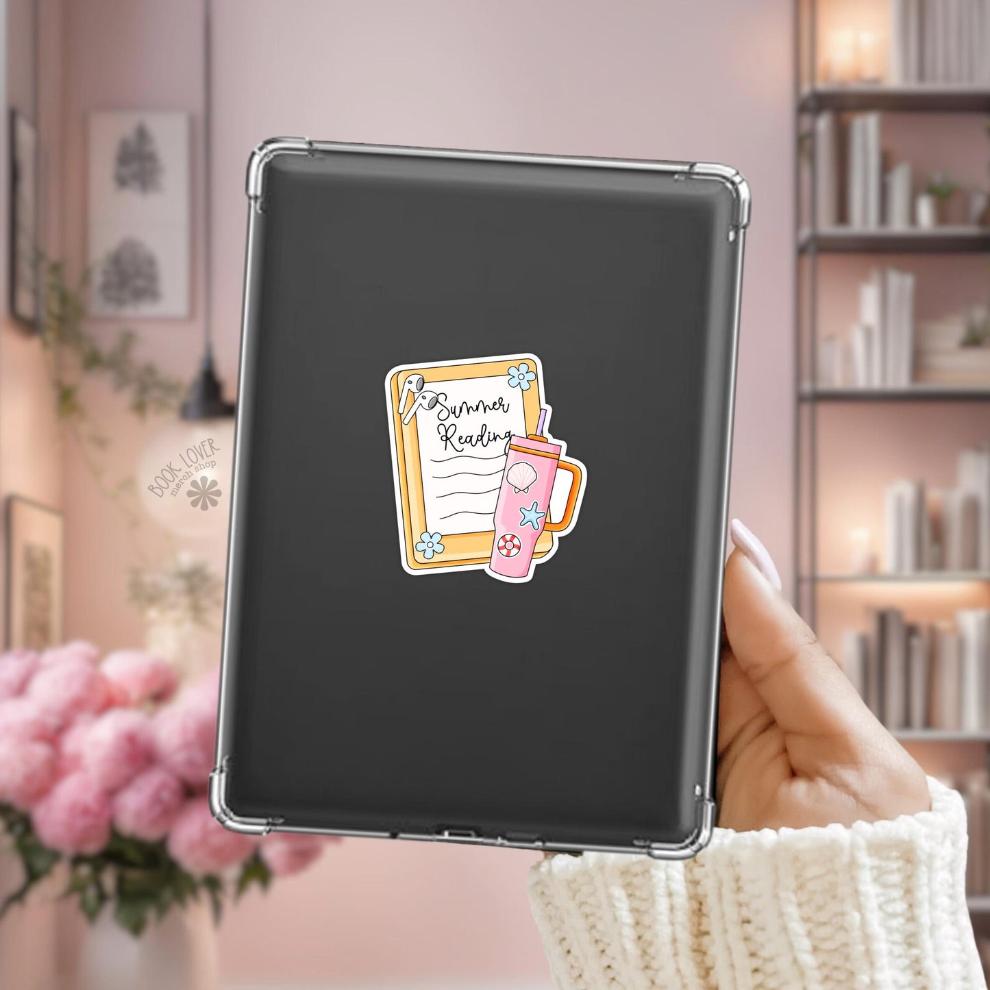 Summer Reading Stickers / Bookish Stickers / Book Lover Gift / Bookish Merch / Kindle Sticker / Beach Reader / Reading Lover / E-Reader