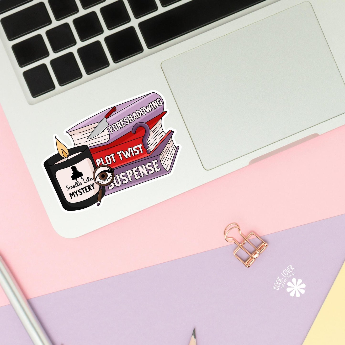 Smell's Like Mystery Stickers / Bookish Stickers / Book Lover Gift / Bookish Merch / Kindle Sticker / Smut Reader / Reading Lover / E-Reader
