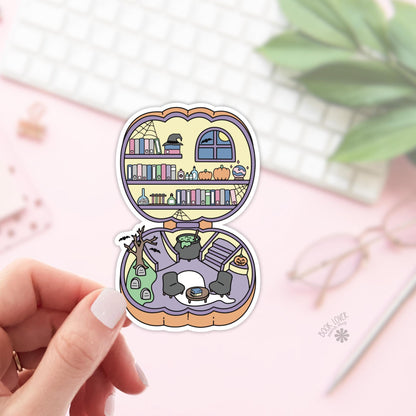 Spooky Library Stickers / Halloween Bookish Stickers / Book Lover Gift / Bookish Merch / Kindle Sticker / Smut Reader / Reading Lover