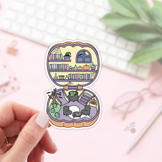 Spooky Library Stickers / Halloween Bookish Stickers / Book Lover Gift / Bookish Merch / Kindle Sticker / Smut Reader / Reading Lover