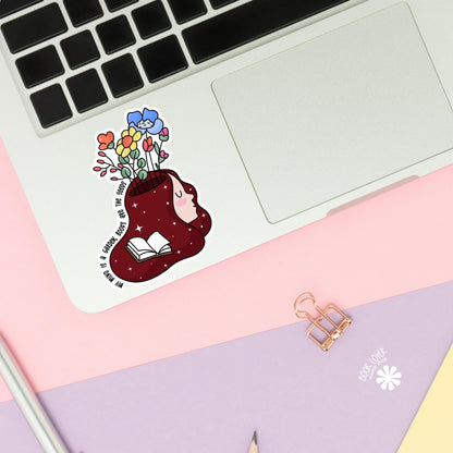 My Mind is A Garden, Books Are The Seeds Stickers / Bookish Stickers / Book Lover Gift / Bookish Merch / Kindle Sticker / Reading Lover