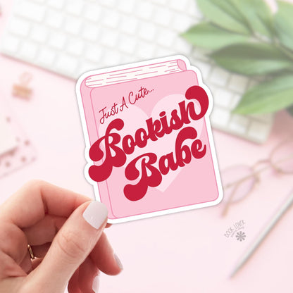 Just a Cute Bookish Babe Stickers / Bookish Stickers / Book Lover Gift / Bookish Merch / Kindle Sticker / Smut Reader / Reading Lover