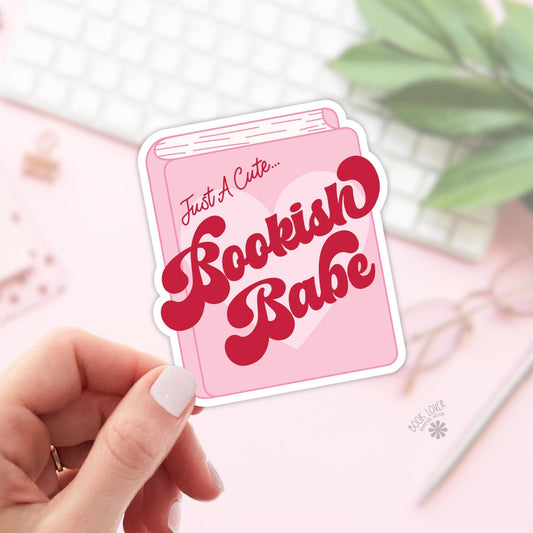 Just a Cute Bookish Babe Stickers / Bookish Stickers / Book Lover Gift / Bookish Merch / Kindle Sticker / Smut Reader / Reading Lover
