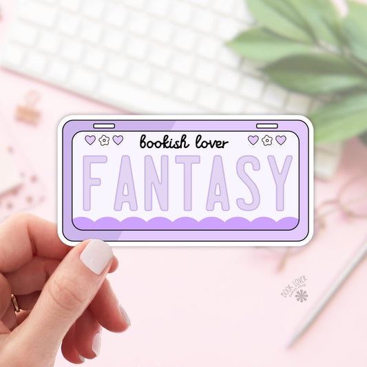 Fantasy Plate Stickers / Bookish Stickers / Book Lover Gift / Bookish Merch / Kindle Sticker / Fantasy Reader / Reading Lover / E-Reader