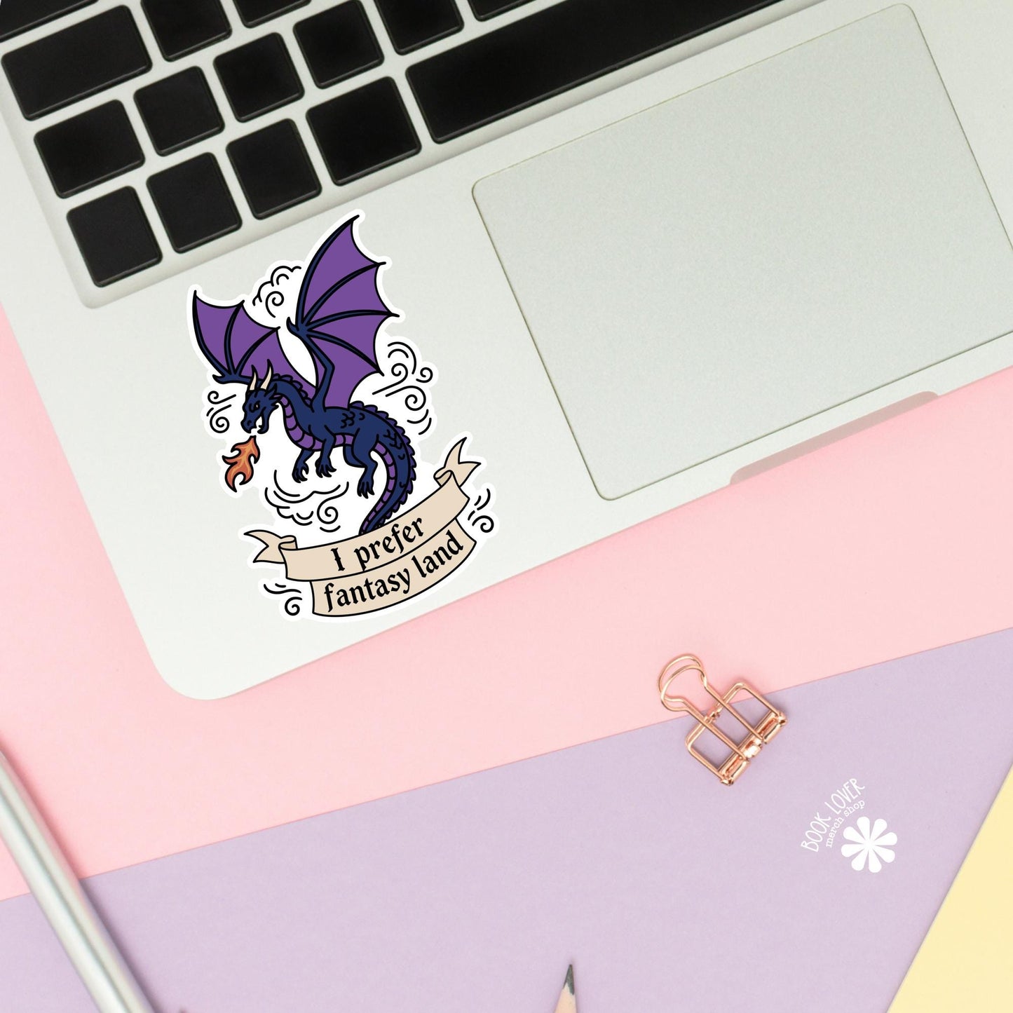 I prefer Fantasy Land Stickers / Bookish Stickers / Book Lover Gift / Bookish Merch / Kindle Sticker / Romantasy Reader / Reading Lover
