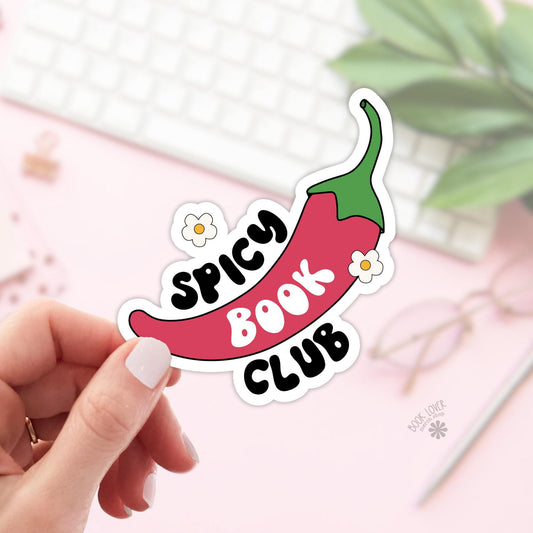 Spicy Book Club Stickers / Bookish Stickers / Book Lover Gift / Bookish Merch / Kindle Sticker / Smut Reader / Reading Lover / E-Reader