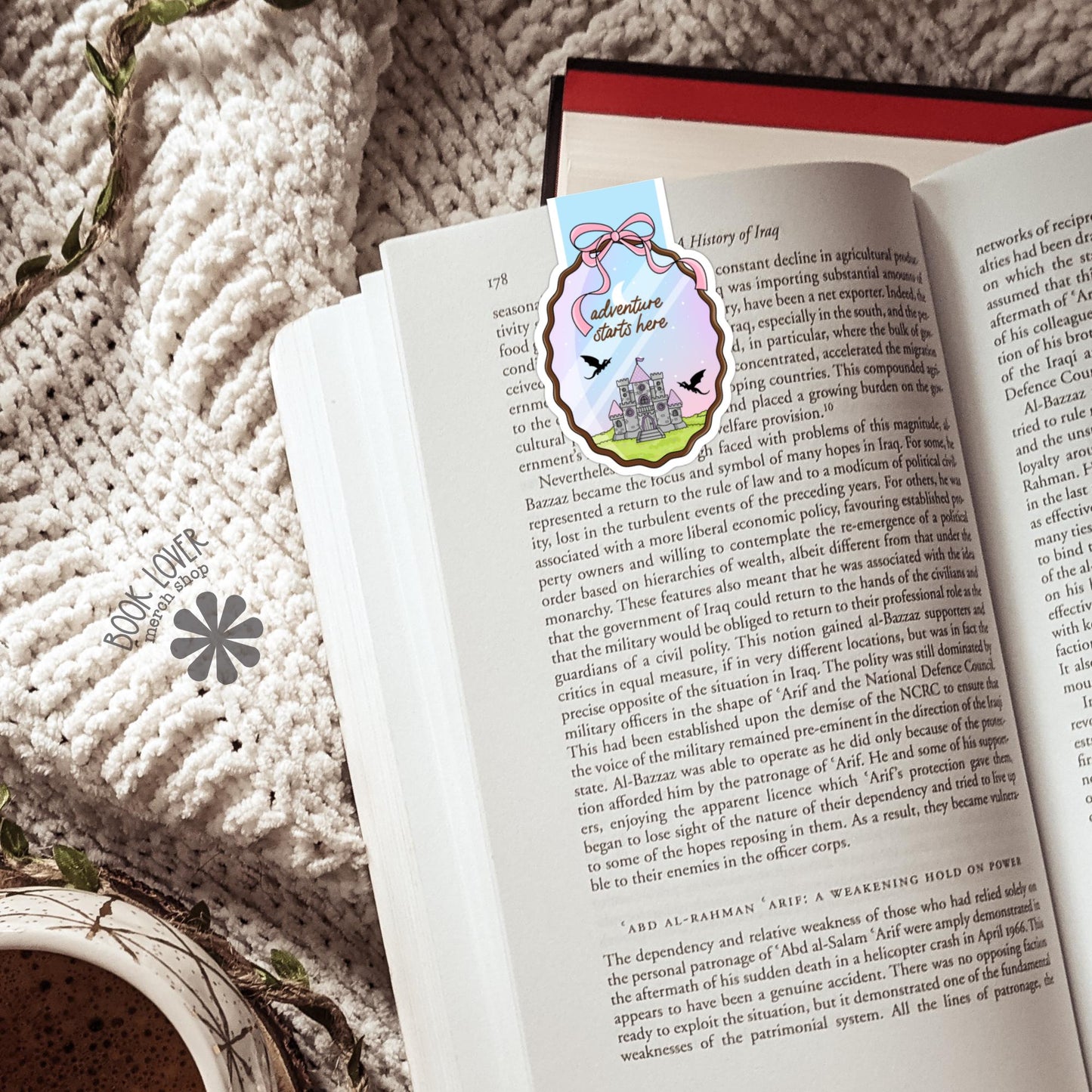 Adventure Starts Here Magnetic Bookmark / Bookish Bookmark / Book Lover Gift / Bookish Merch / Fantasy Reader / Reading Lover