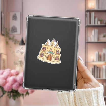 Sand Castle Bookstore Stickers / Bookish Stickers / Book Lover Gift / Bookish Merch / Kindle Sticker / Summer Beach Reading Lover