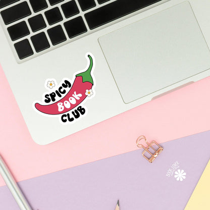 Spicy Book Club Stickers / Bookish Stickers / Book Lover Gift / Bookish Merch / Kindle Sticker / Smut Reader / Reading Lover / E-Reader