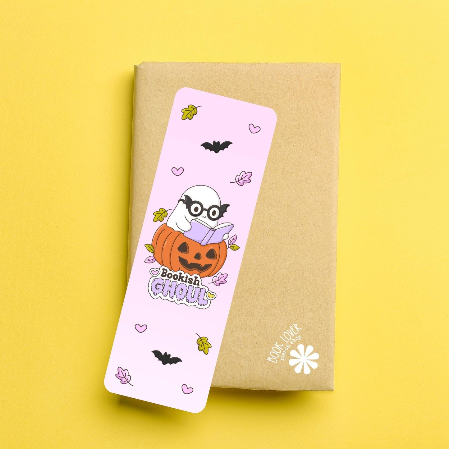 Bookish Ghoul Bookmark / Halloween Ghost Bookish Bookmark / Book Lover Gift / Bookish Merch / Smut Reader / Reading Lover