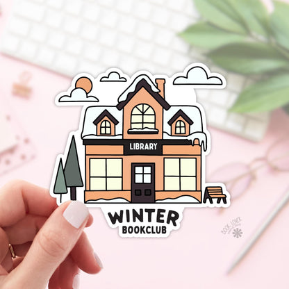 Winter BookClub Library Stickers / Bookish Stickers / Book Lover Gift / Bookish Merch / Kindle Sticker / Smut Reader / Reading Lover