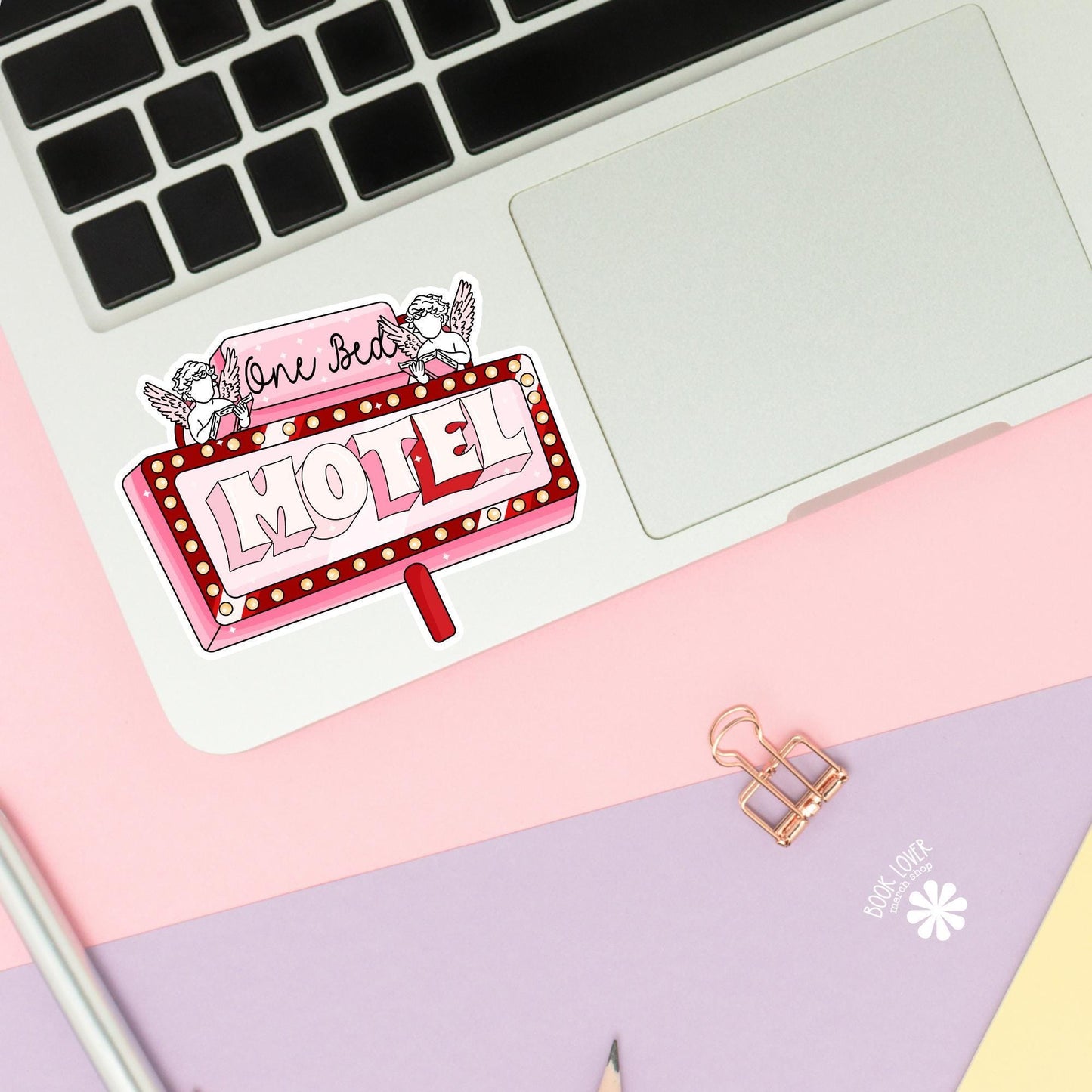 One Bed Motel Stickers / Bookish Stickers / Book Lover Gift / Bookish Merch / Kindle Sticker / Smut Reader / Reading Lover / E-Reader