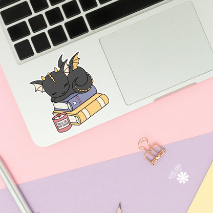 Smells Like Book Dragon Stickers / Bookish Stickers / Book Lover Gift / Bookish Merch / Kindle Sticker / Smut Reader / Reading Lover