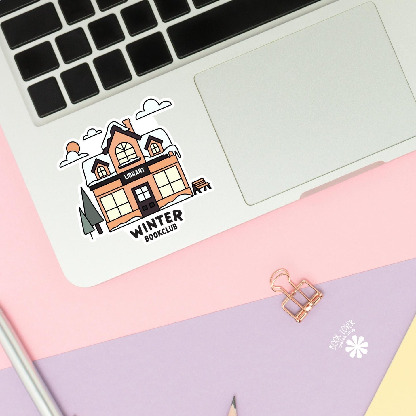 Winter BookClub Library Stickers / Bookish Stickers / Book Lover Gift / Bookish Merch / Kindle Sticker / Smut Reader / Reading Lover