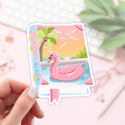 Summer Reading Stickers / Bookish Stickers / Book Lover Gift / Bookish Merch / Kindle Sticker / Smut Reader / Reading Lover / E-Reader