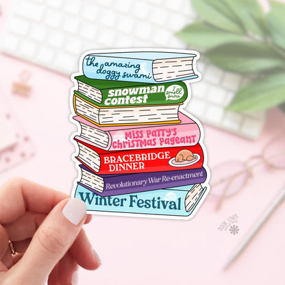 Gilmore Christmas Stickers / Bookish Stickers / Book Lover Gift / Bookish Merch / Kindle Sticker / Smut Reader / Reading Lover / E-Reader