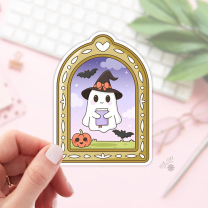 Cute Ghost Stickers / Halloween Bookish Stickers / Book Lover Gift / Bookish Merch / Kindle Sticker / Smut Reader / Reading Lover / E-Reader