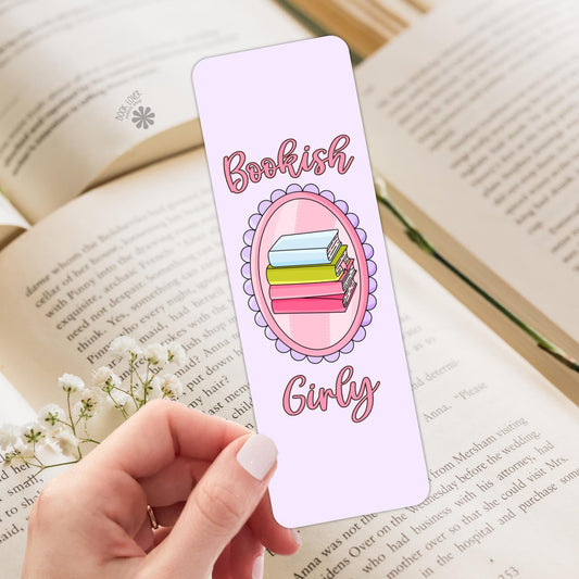 Bookish Girly Bookmark / Pink Bookmark / Book Lover Gift / Bookish Merch / Smut Reader / Reading Lover