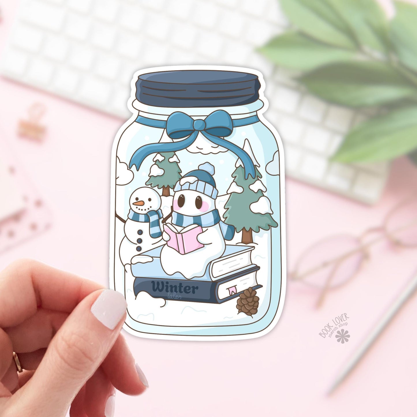 Winter Jar Stickers / Bookish Stickers / Book Lover Gift / Bookish Merch / Kindle Sticker / Smut Reader / Reading Lover / E-Reader