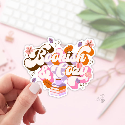 Bookish & Cozy Stickers / Bookish Stickers / Book Lover Gift / Bookish Merch / Kindle Sticker / Autmun Reader / Reading Lover / E-Reader
