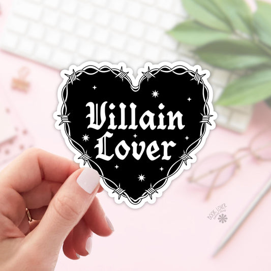 Villain Lover Stickers / Bookish Stickers / Book Lover Gift / Bookish Merch / Kindle Sticker / Smut Reader / Reading Lover / E-Reader
