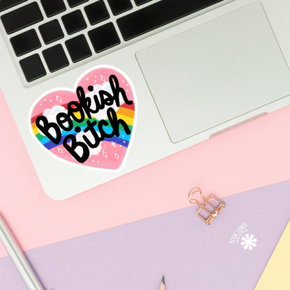 Bookish Bitch Stickers / Bookish Stickers / Book Lover Gift / Bookish Merch / Kindle Sticker / Smut Reader / Reading Lover / E-Reader