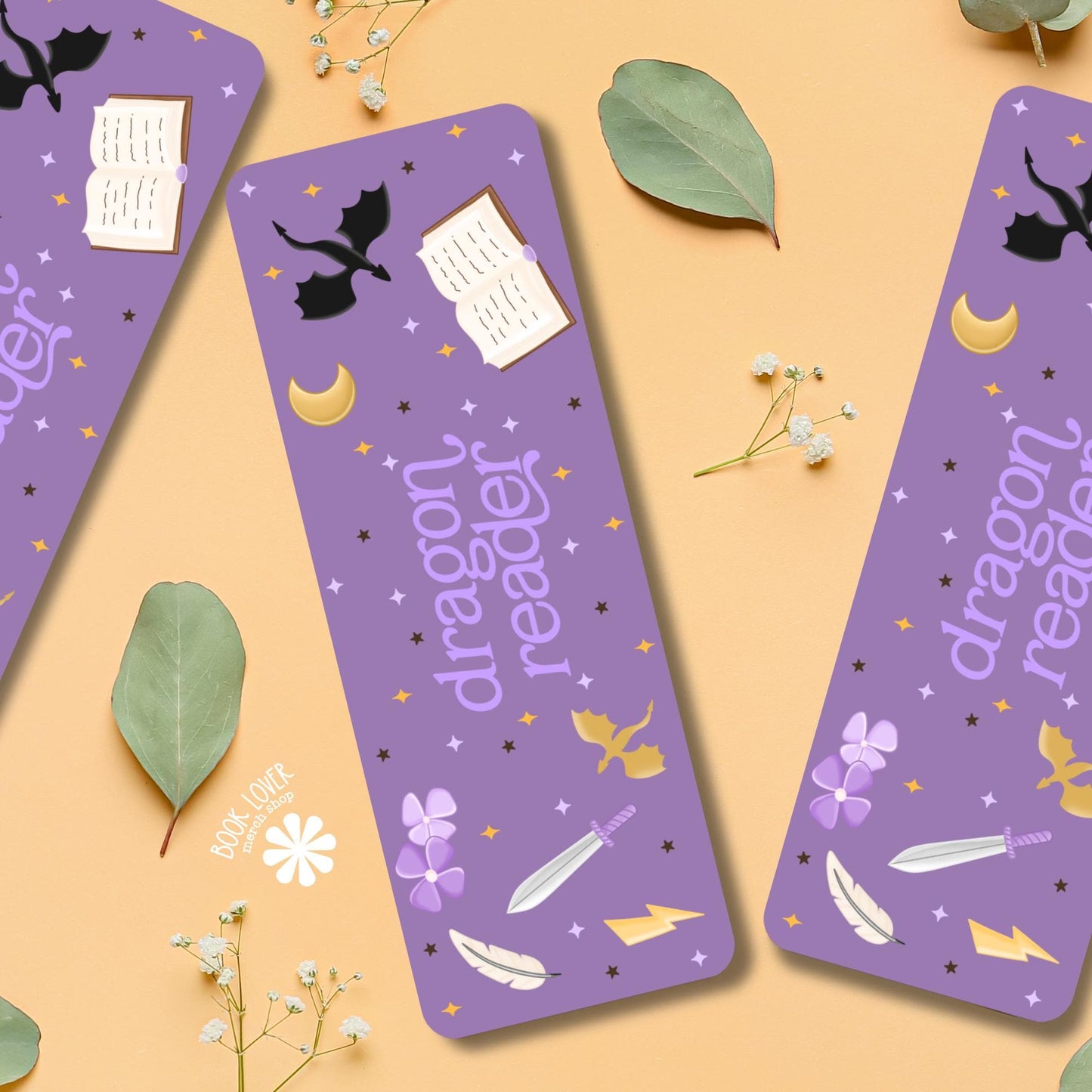 Dragon Reader Bookmark / Adventure Bookish Bookmark / Book Lover Gift / Bookish Merch / Fantasy Reader / Reading Lover
