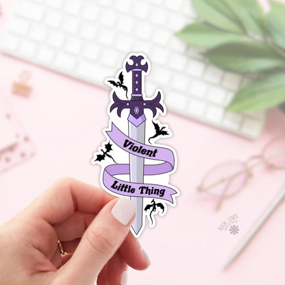Violent Little Thing Stickers / Bookish Stickers / Book Lover Gift / Bookish Merch / Kindle Sticker / Smut Reader / Reading Lover / E-Reader